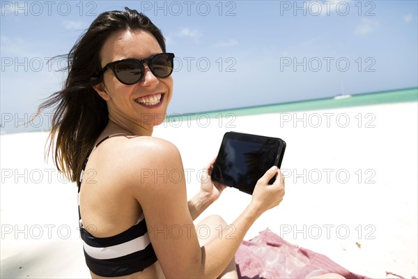 Woman on beach