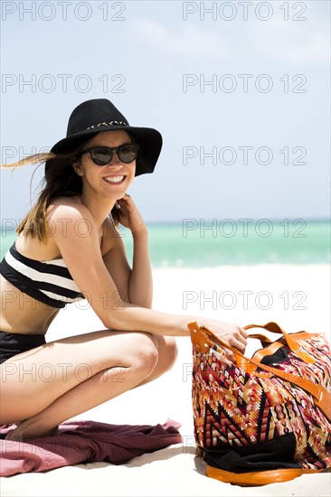 Woman on beach