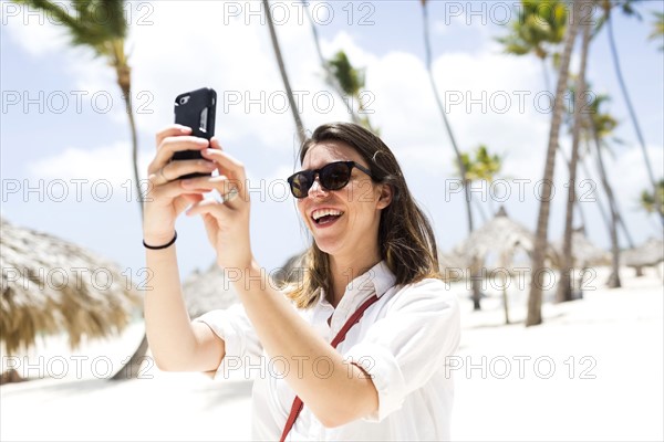 Woman taking picture