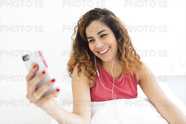 Woman using phone