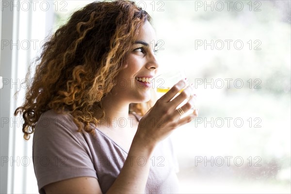 Woman drinking water