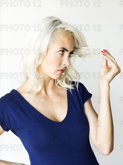 Studio shot of beautiful woman