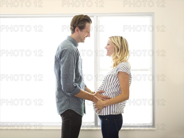 Husband with pregnant wife