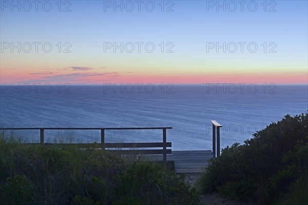 View of sea at dusk