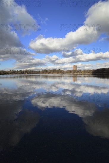 Cloud reflection on Jamaica Pond