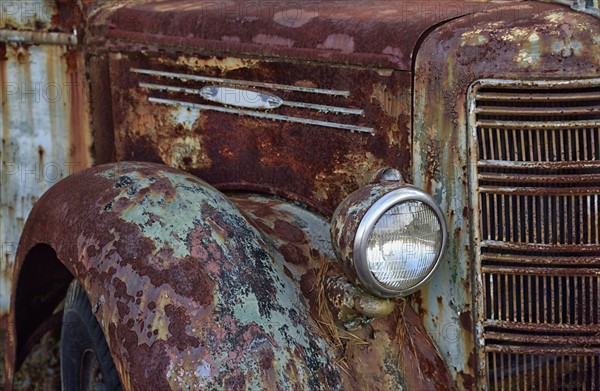 Rusty abandoned truck