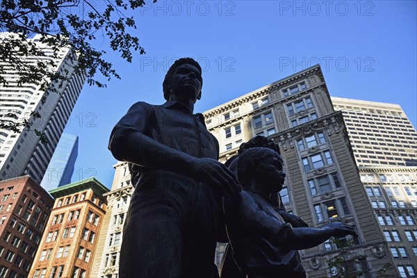 Boston Irish Famine Memorial in Downtown District