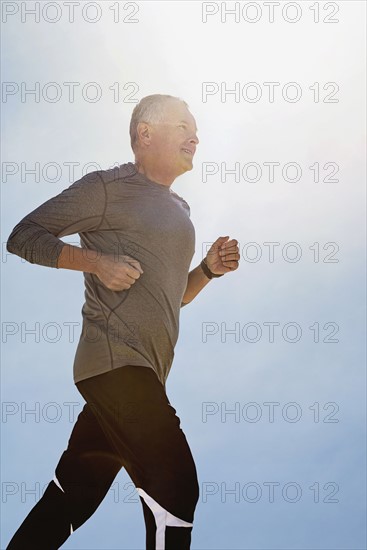 Man jogging outdoors.