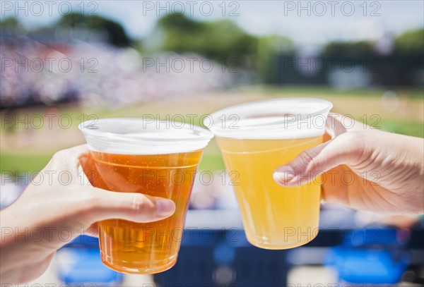 Celebratory toast at stadium