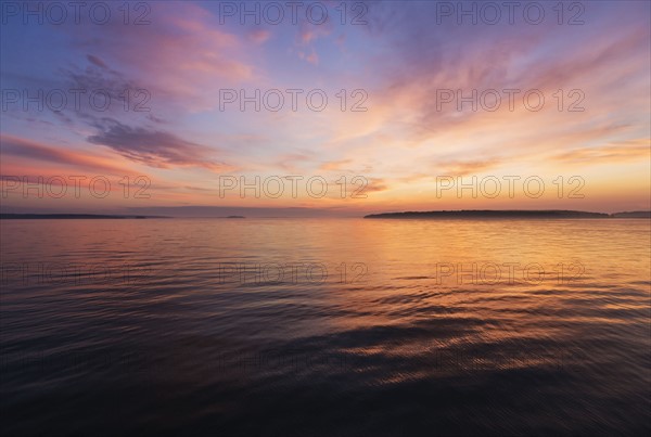 Colorful seascape at sunrise