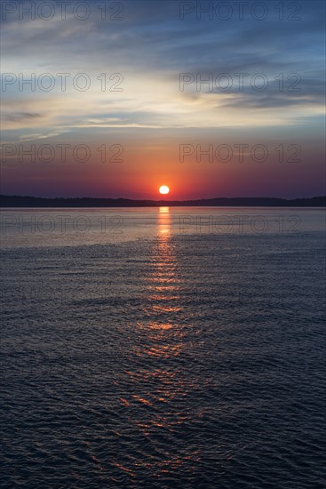 Colorful seascape at sunrise