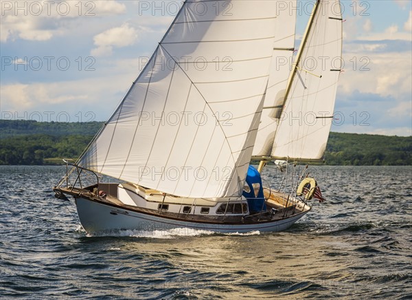 Sailboat in sea