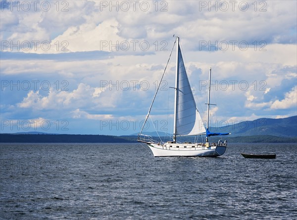 Sailboat in sea