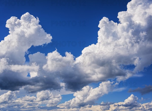 Soft white clouds on sky