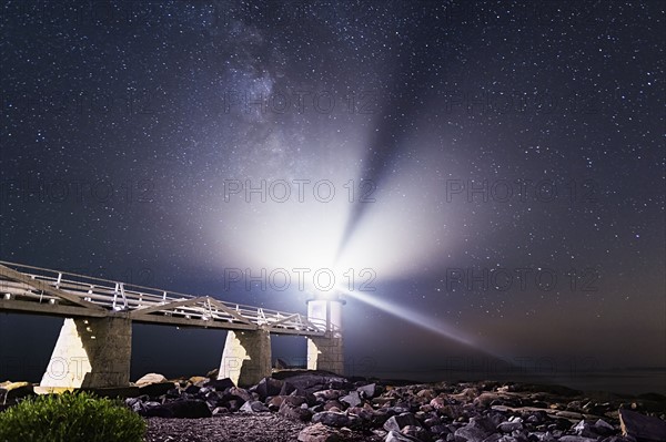 Port Clyde, Marshall Point Lighthouse at night