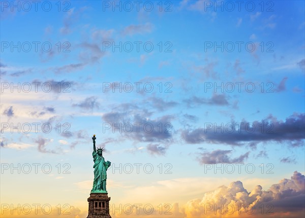 Statue of Liberty at sunset