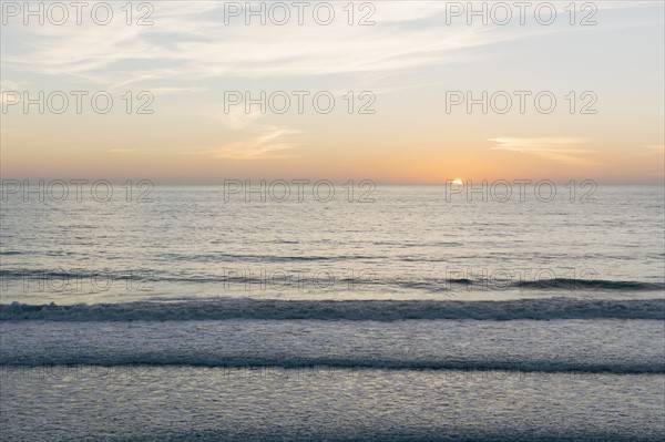 Scenic seascape at sunset