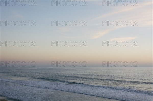 Scenic seascape at dusk