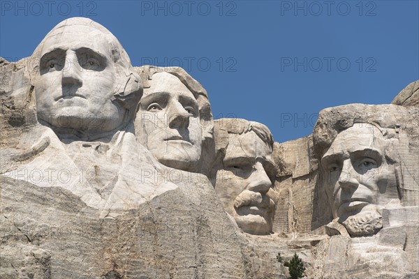 Mount Rushmore against clear sky