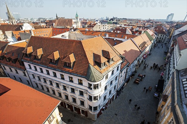 Roofs of townhouses