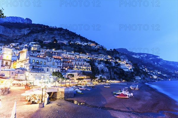 View of town from beach