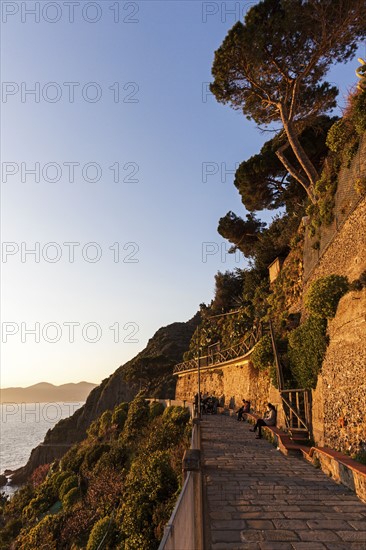 Promenade at sunset