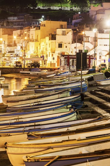 Rowboats on beach