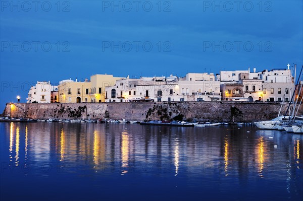 Marina and Castello Angiono at sunrise