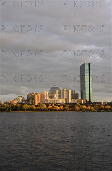 View of buildings along Charles River