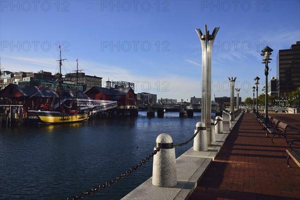 Pedestrian walkway at waterfront