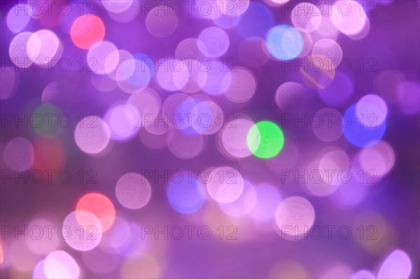 Defocused lights at night.