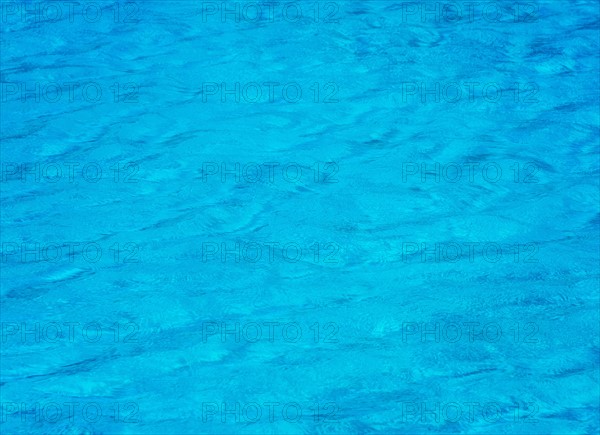 Rippled water in swimming pool