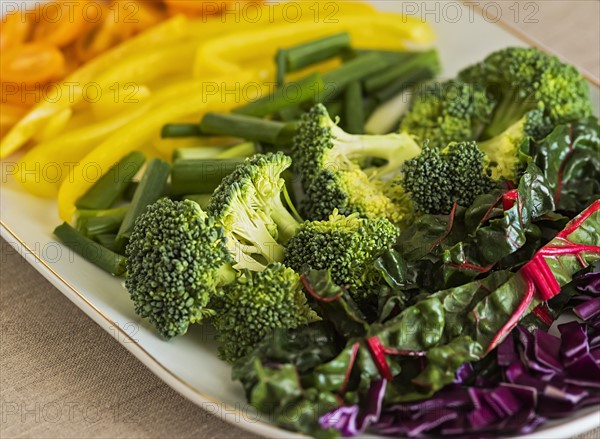 Vegetables on plate
