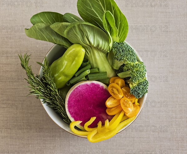 Vegetables in bowl