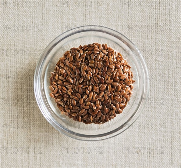 Flax seeds in bowl