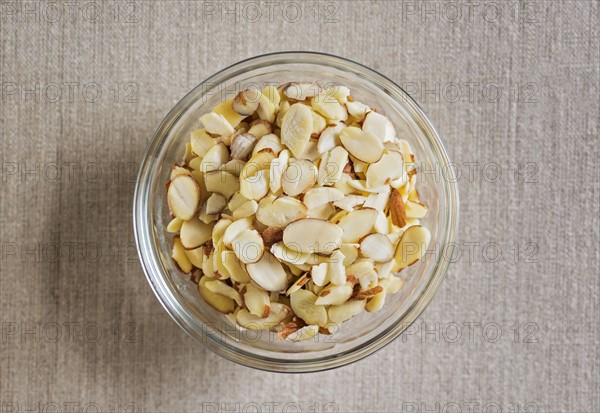 Almonds in bowl