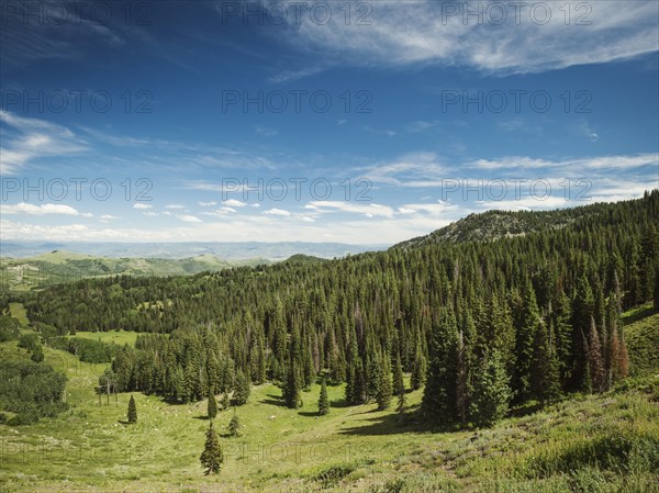 Scenic mountain landscape