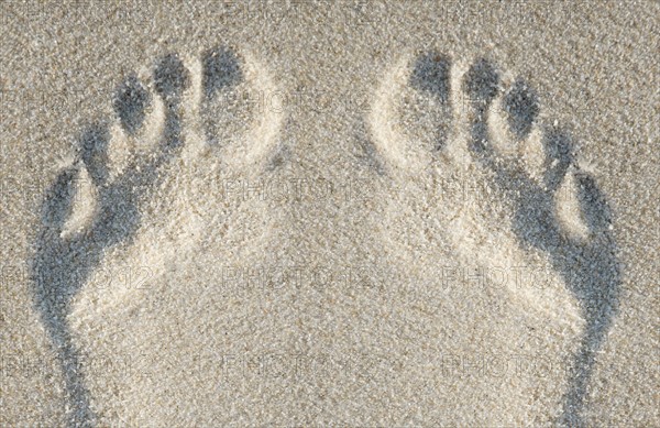 Footprints on sand