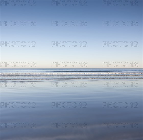 Seascape with blue sky