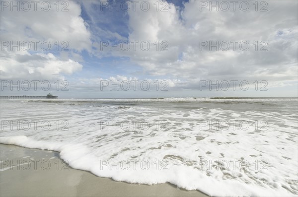 Cumulus clouds over sea