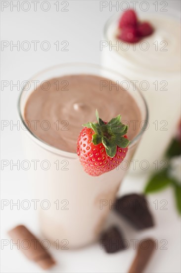 Smoothies with fruits