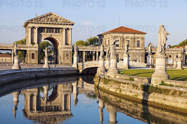 Prato della Valle with statues