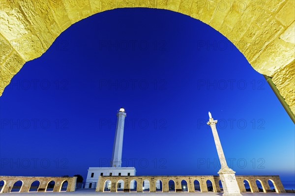 Lighthouse of Santa Maria di Leuca at dusk