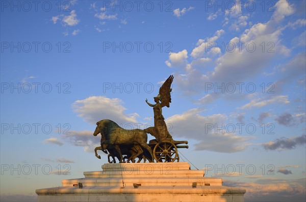 Statue of goddess Victoria on Altare della Patria