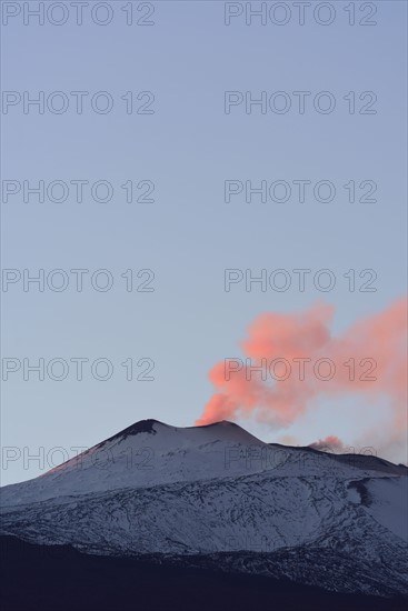 Smoke above Mt Etna