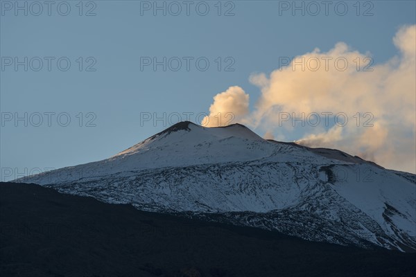 Smoke above Mt Etna