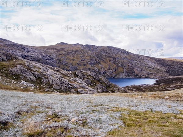 Lake in mountain valley