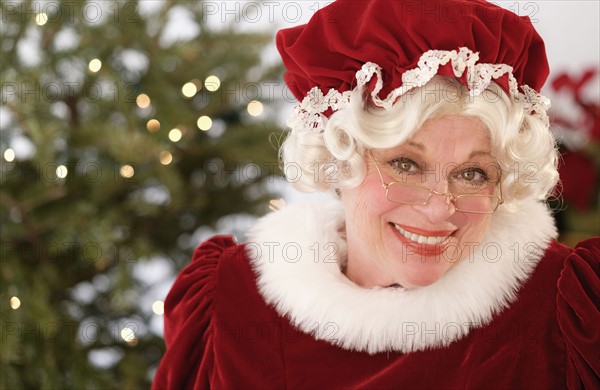 Portrait of smiling Mrs. Claus.