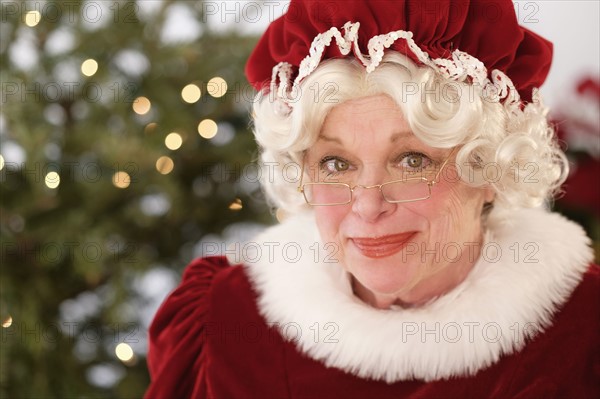 Portrait of smiling Mrs. Claus.