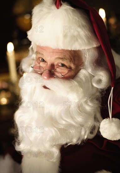 Portrait of Santa Claus.